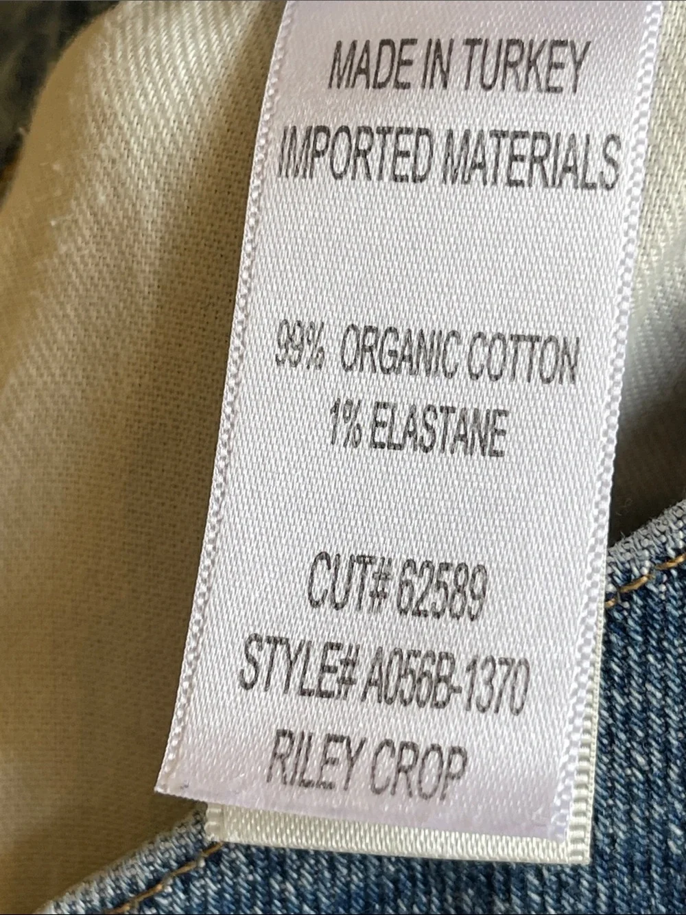 Agolde Riley Crop Mid-Wash Straight Jeans Size 31